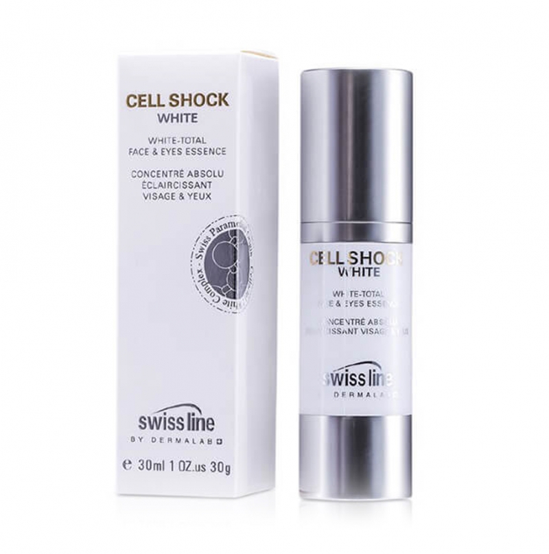 Tinh chất làm trắng sáng da  diện vùng mặt và mắt  Swissline cell shock white face eye essences
